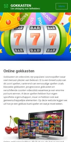 Anteprima del sito Gokkastenline, media di Paesi Bassi per articoli sponsorizzati