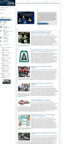 Podgląd witryny Motorscene Community, medium z kraju Niemcy do artykułów sponsorowanych