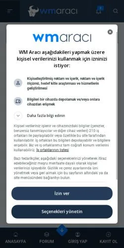 Preview of the WM Aracı website, a media outlet in Türkiye for sponsored articles