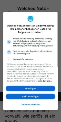 Anteprima del sito Die Netz Experten, media di Germania per articoli sponsorizzati