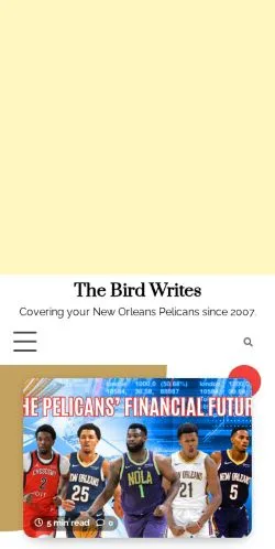 Sponsorlu makaleler için Amerika Birleşik Devletleri medyası The Bird Writes sitesinin önizlemesi