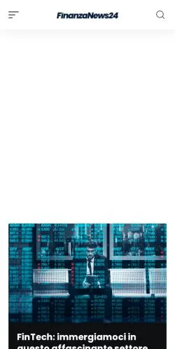 스폰서 기사용 이탈리아 매체 FinanzaNews24 사이트 미리보기
