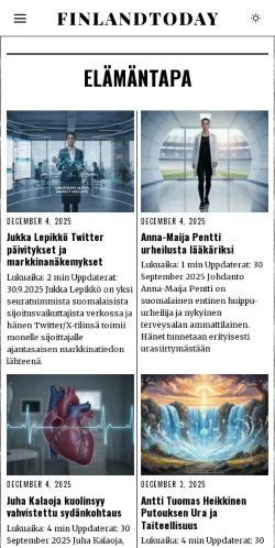 Anteprima del sito finlandtoday -, media di Stati Uniti per articoli sponsorizzati