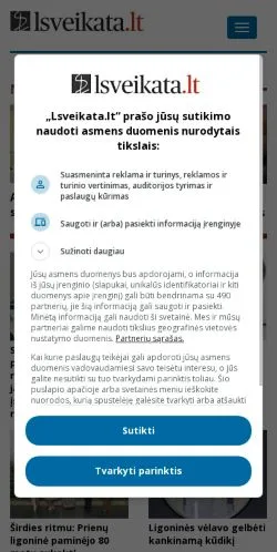 Anteprima del sito Lsveikata, media di Stati Uniti per articoli sponsorizzati