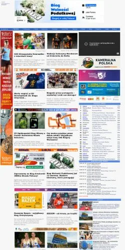 스폰서 기사용 폴란드 매체 MaratonyPolskie 사이트 미리보기