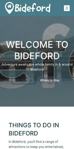 Sponsorlu makaleler için Amerika Birleşik Devletleri medyası Bideford sitesinin önizlemesi
