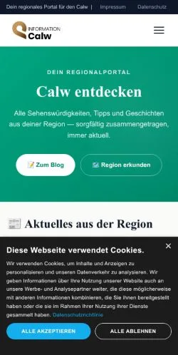 Podgląd witryny Alles aus dem Landkreis Calw, medium z kraju Niemcy do artykułów sponsorowanych