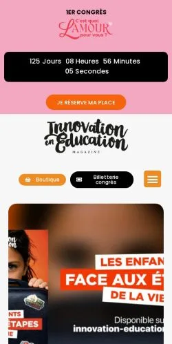 Podgląd witryny Innovation en Education, medium z kraju Francja do artykułów sponsorowanych
