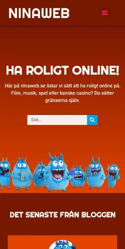 スポンサード記事向けのスウェーデンメディア、Ninawebのサイトプレビュー