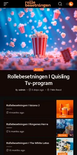 Podgląd witryny Rollebesetningen, medium z kraju Stany Zjednoczone do artykułów sponsorowanych