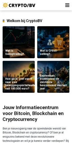 Sponsorlu makaleler için Hollanda medyası CryptoBV sitesinin önizlemesi