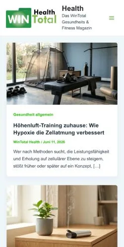 Anteprima del sito WinTotal Health & Fitness, media di Germania per articoli sponsorizzati