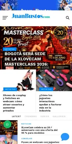 スポンサード記事向けのスペインメディア、Juan Bustosのサイトプレビュー