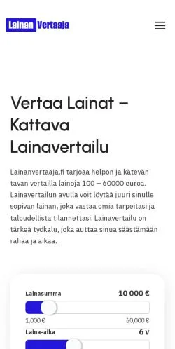 Podgląd witryny Lainan Vertaaja, medium z kraju Finlandia do artykułów sponsorowanych