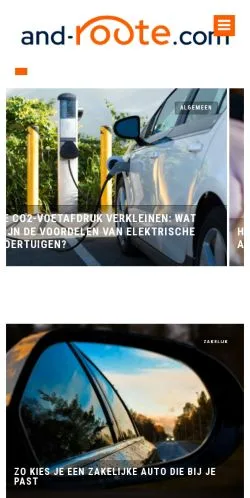 Voorbeeld van de site And Route, medium uit Nederland voor gesponsorde artikelen