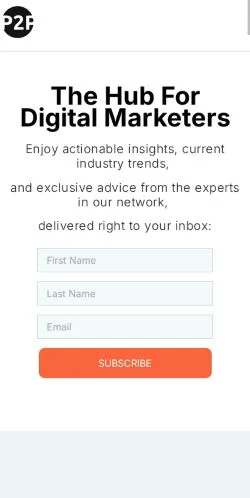 Anteprima del sito P2P Marketing, media di Stati Uniti per articoli sponsorizzati