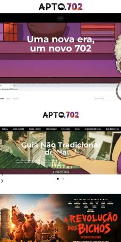Anteprima del sito Apto. 702, media di Brasile per articoli sponsorizzati