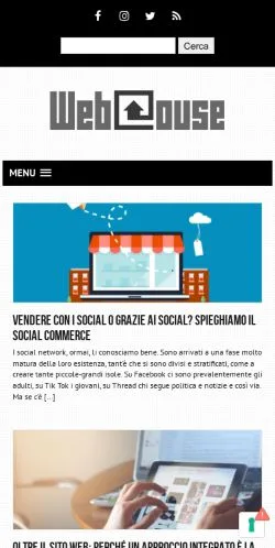 Forhåndsvisning av nettstedet Webhouse, medium fra Italia for sponsede artikler