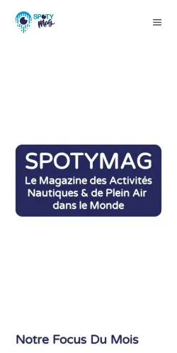 Anteprima del sito Spotymag, media di Francia per articoli sponsorizzati