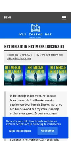Anteprima del sito Wij Testen Het, media di Paesi Bassi per articoli sponsorizzati