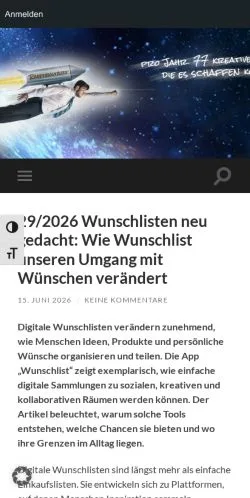 Podgląd witryny Raketenstart, medium z kraju Niemcy do artykułów sponsorowanych