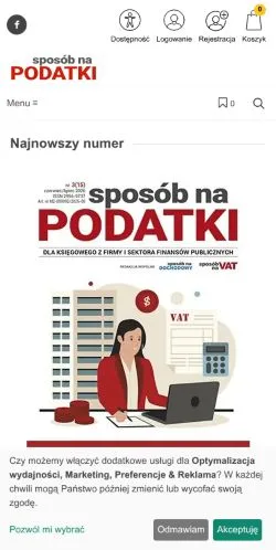 Anteprima del sito Sposób Na Podatki, media di Polonia per articoli sponsorizzati