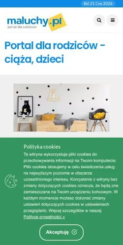 Voorbeeld van de site Maluchy, medium uit Polen voor gesponsorde artikelen