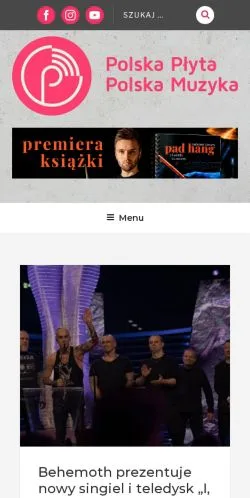 스폰서 기사용 폴란드 매체 Polska Płyta Polska Muzyka 사이트 미리보기