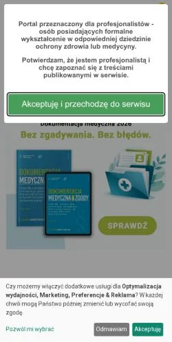 Anteprima del sito Forum Stomatologii Praktycznej, media di Polonia per articoli sponsorizzati