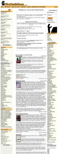 Anteprima del sito Boksidan, media di Svezia per articoli sponsorizzati