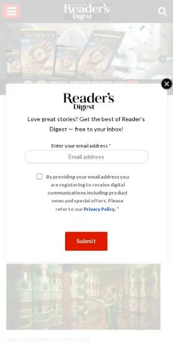 スポンサード記事向けのオーストラリアメディア、Reader's Digest Australiaのサイトプレビュー