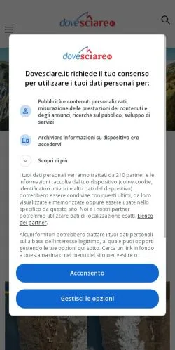 Podgląd witryny Dove Sciare, medium z kraju Włochy do artykułów sponsorowanych
