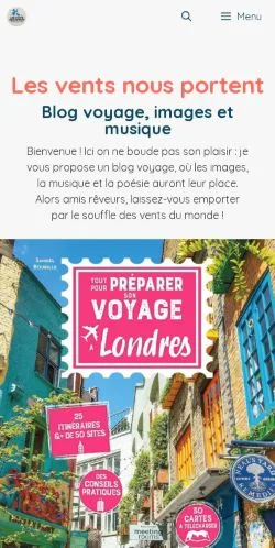 스폰서 기사용 프랑스 매체 Les Vents Nous Portent 사이트 미리보기