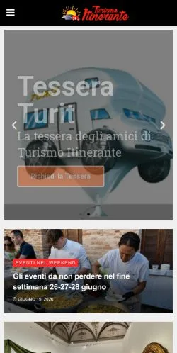 Vista previa del sitio Turismo Itinerante, medio de Italia para artículos patrocinados