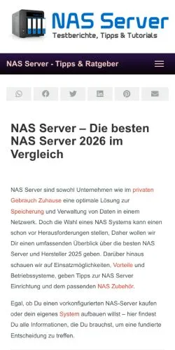 Forhåndsvisning af NAS Server, medie fra Tyskland til sponsorerede artikler