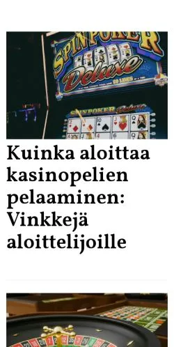 Anteprima del sito panostaliigaan.fi, media di Finlandia per articoli sponsorizzati