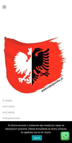 Podgląd witryny Albania Po Polsku, medium z kraju Polska do artykułów sponsorowanych