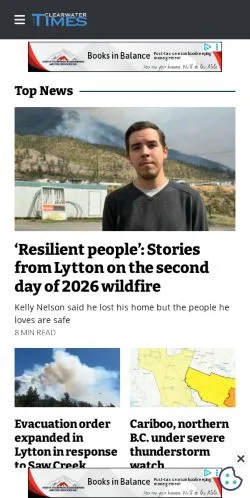Anteprima del sito Clearwater Times, media di Stati Uniti per articoli sponsorizzati