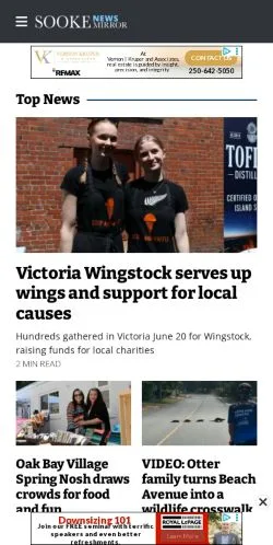 Anteprima del sito Sooke News Mirror, media di Stati Uniti per articoli sponsorizzati