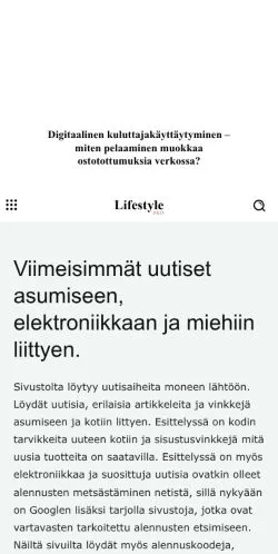 Anteprima del sito Fredrik Antupa, media di Finlandia per articoli sponsorizzati