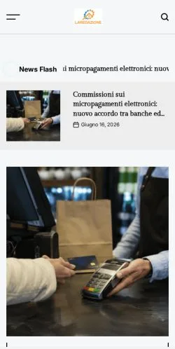 Podgląd witryny Laredazione.eu, medium z kraju Włochy do artykułów sponsorowanych