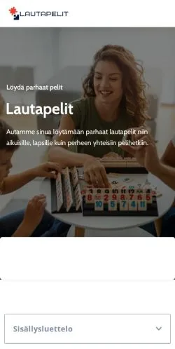 Anteprima del sito Lautapelit, media di Finlandia per articoli sponsorizzati
