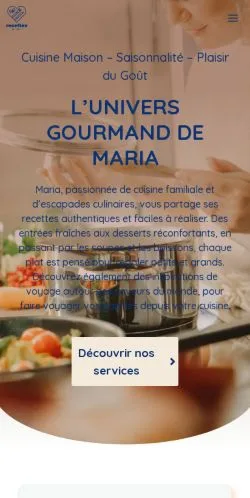 Podgląd witryny Recettes De Maria, medium z kraju Francja do artykułów sponsorowanych