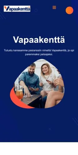 Anteprima del sito vapaakenttä, media di Finlandia per articoli sponsorizzati