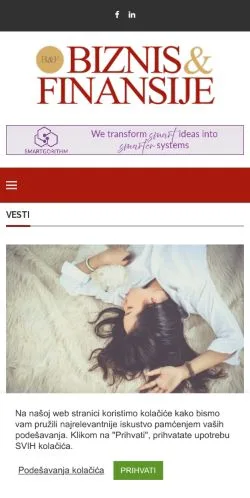 스폰서 기사용 세르비아 매체 BIF 사이트 미리보기