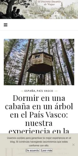Anteprima del sito El Discreto Encanto de Viajar, media di Spagna per articoli sponsorizzati