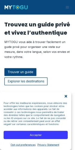 Anteprima del sito Mytogu, media di Francia per articoli sponsorizzati