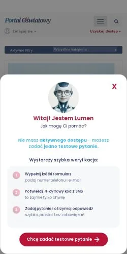 Anteprima del sito Portal Oświatowy, media di Polonia per articoli sponsorizzati