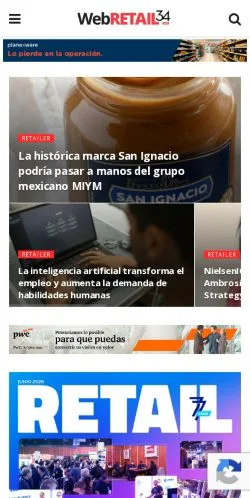 Podgląd witryny Web Retail, medium z kraju Argentyna do artykułów sponsorowanych