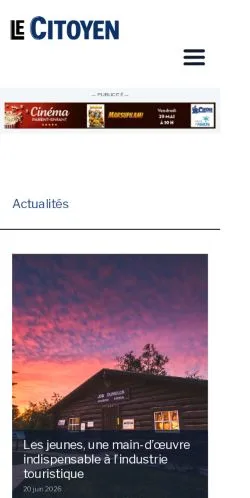 Anteprima del sito Le Citoyen, media di Stati Uniti per articoli sponsorizzati